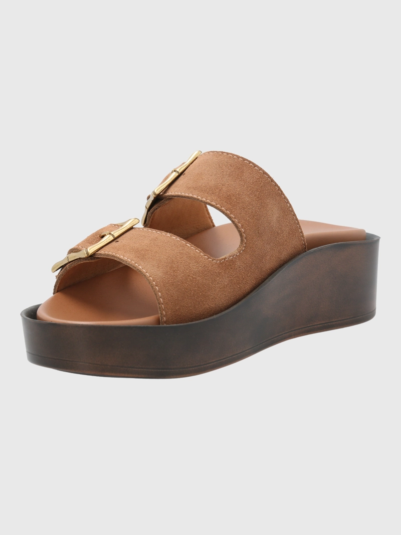 SANDALIA CUERO MUJER TABITHA CAFE  HUSH PUPPIES - 5