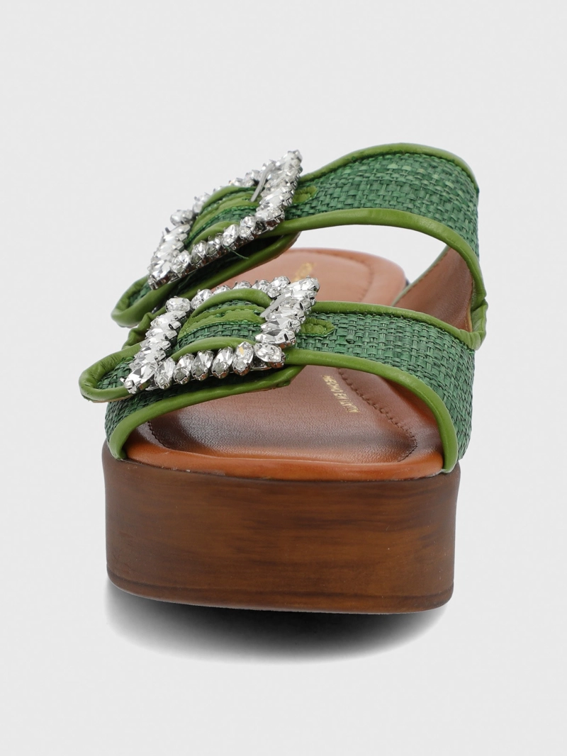 SANDALIA CERUTTI MUJER MULINI VERDE HUSH PUPPIES - 5