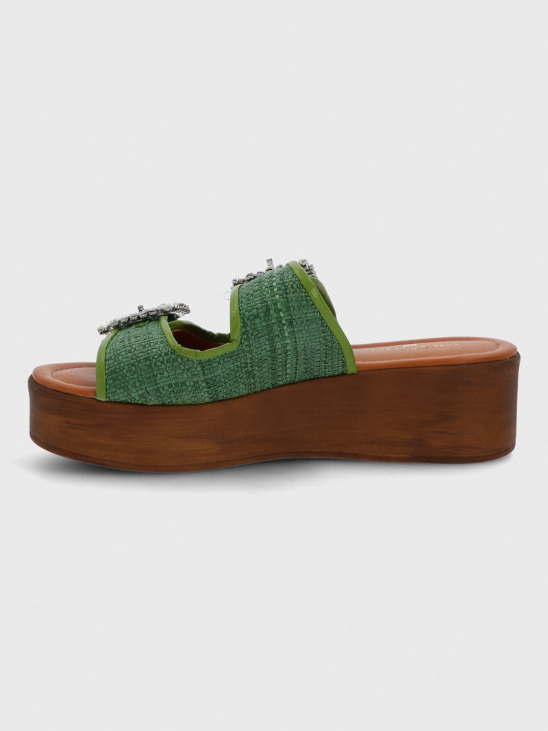 SANDALIA CERUTTI MUJER MULINI VERDE HUSH PUPPIES - 7