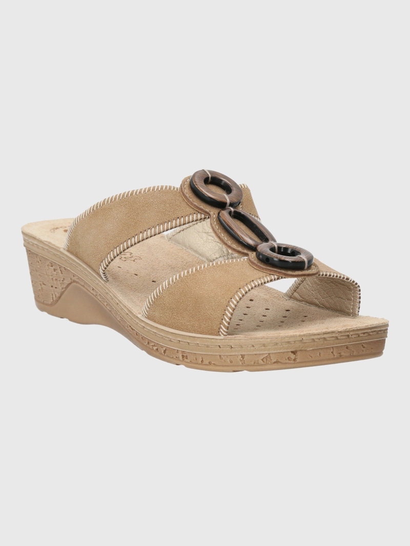 SANDALIA BUSSANA MUJER BEIGE HUSH PUPPIES - 1