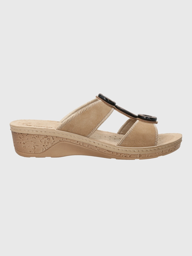 SANDALIA BUSSANA MUJER BEIGE HUSH PUPPIES - 2