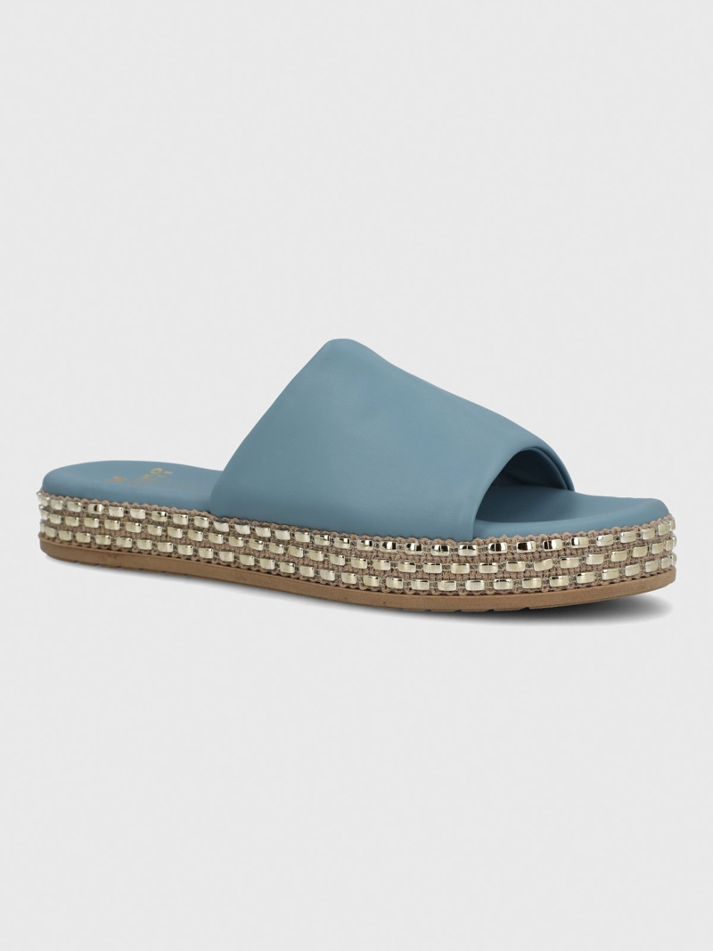 SANDALIA CERUTTI MUJER DUCATO AZUL HUSH PUPPIES - 1