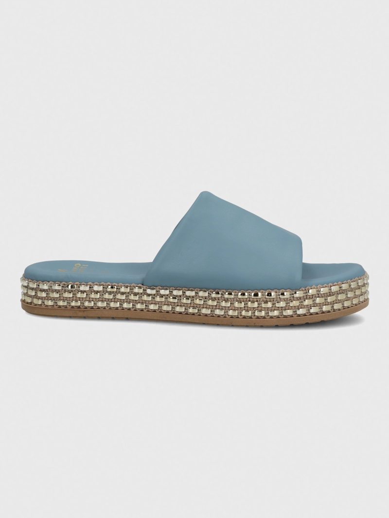SANDALIA CERUTTI MUJER DUCATO AZUL HUSH PUPPIES - 4