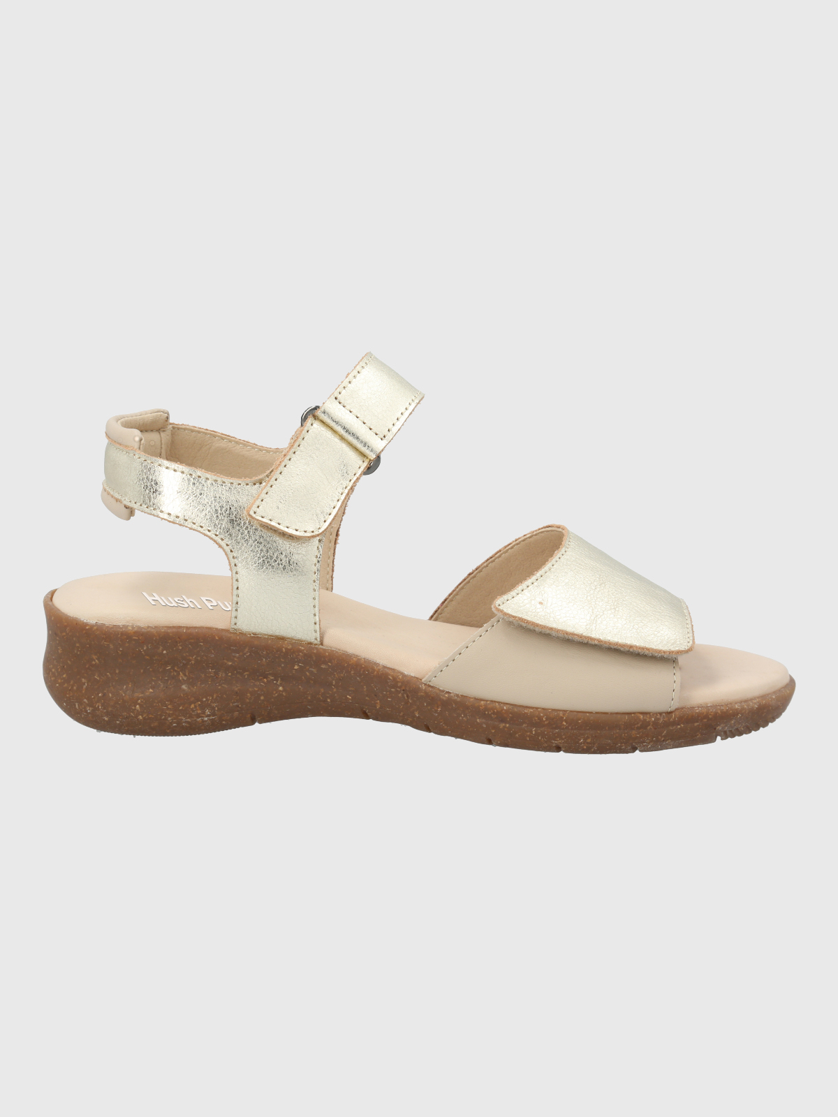 SANDALIA CUERO MUJER MOON LIGH METALIZADA HUSH PUPPIES - 2