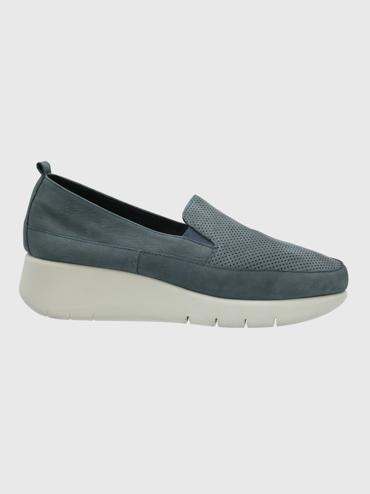 ZAPATO MUJER CUERO FLY JUMP AZUL HUSH PUPPIES - 2
