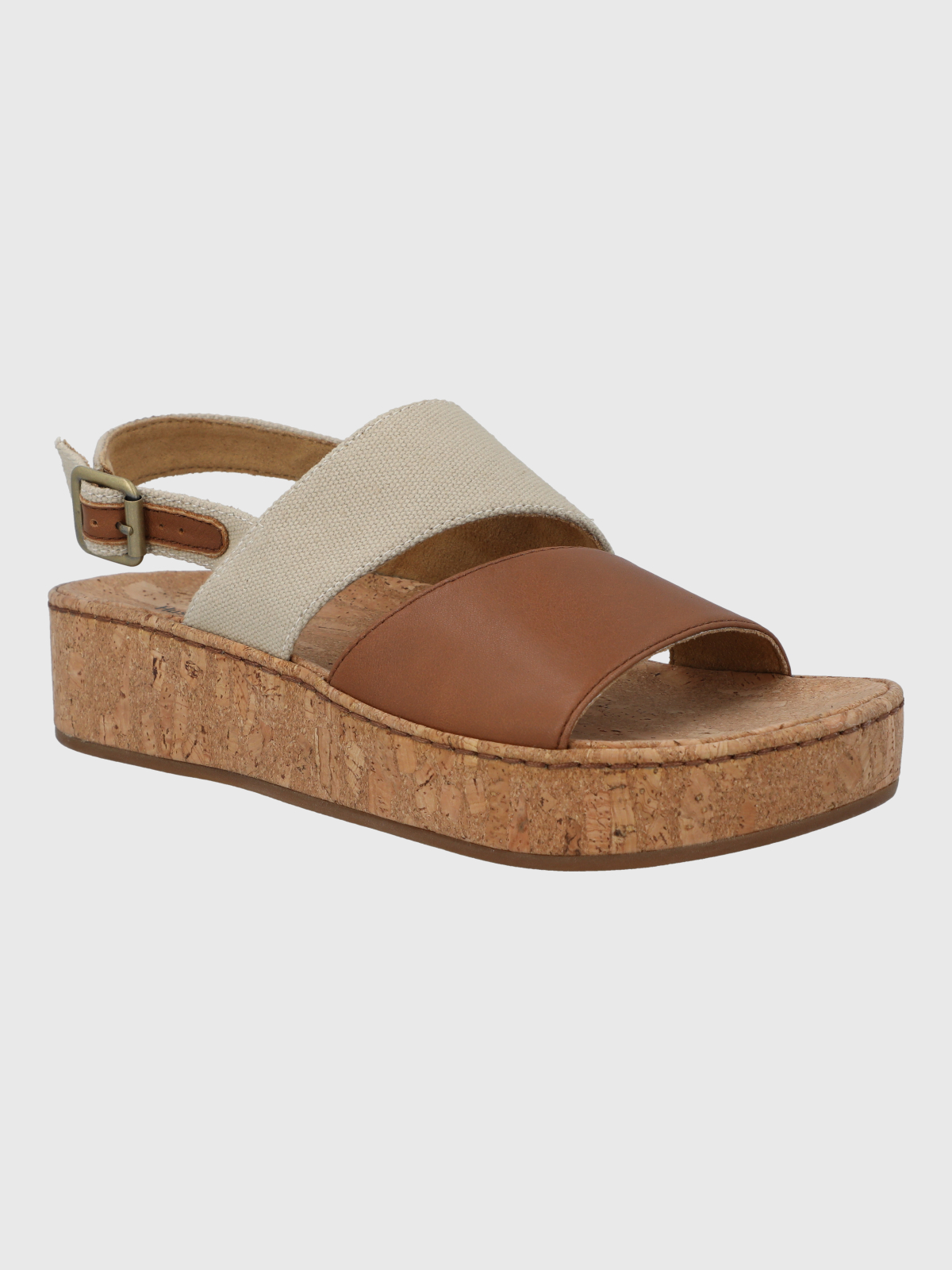 SANDALIA CUERO MUJER LUCILLE CAFE  HUSH PUPPIES - 1