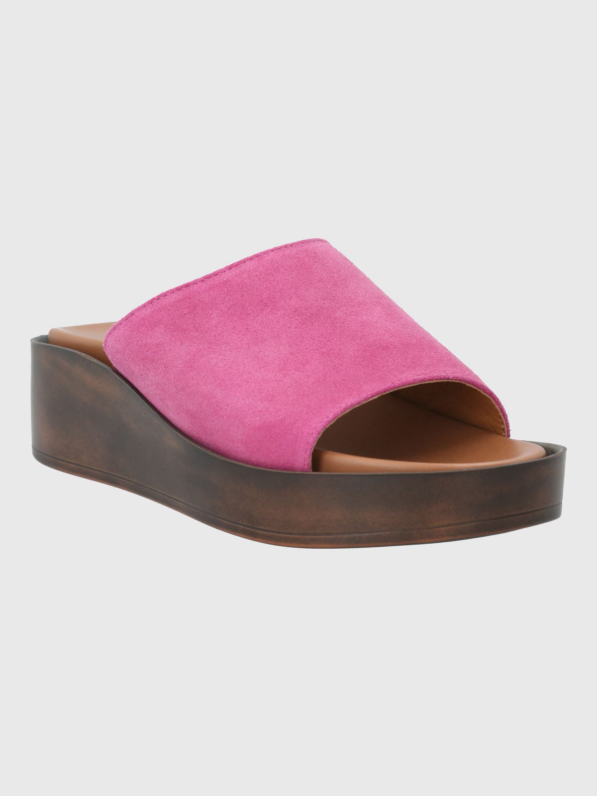 SANDALIA CUERO MUJER DEPP ROSADO HUSH PUPPIES - 1