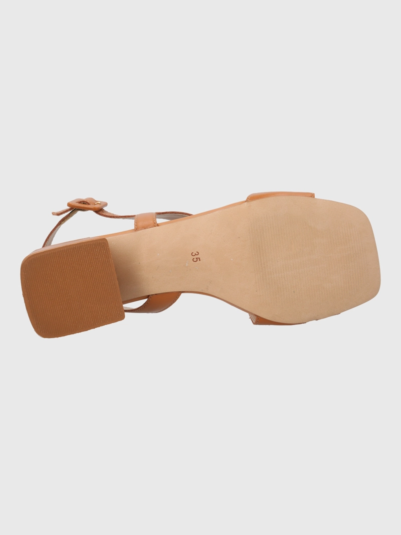 SANDALIA VESTIR MUJER CUERO AGNA CAFE  HUSH PUPPIES - 8