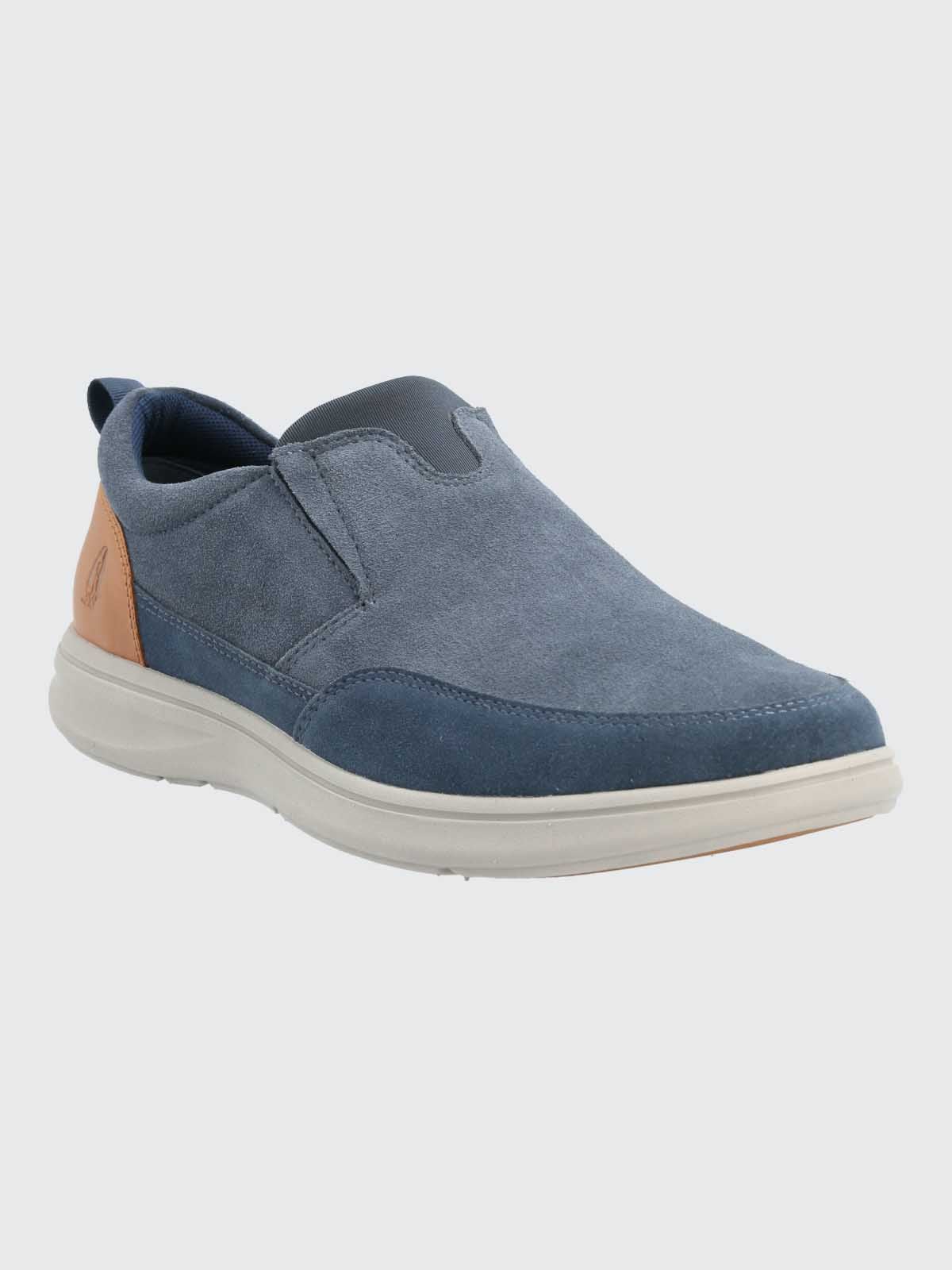 ZAPATO HOMBRE CUERO ROBSON AZUL HUSH PUPPIES - 1