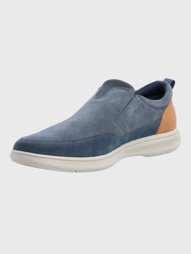 ZAPATO HOMBRE CUERO ROBSON AZUL HUSH PUPPIES - 5