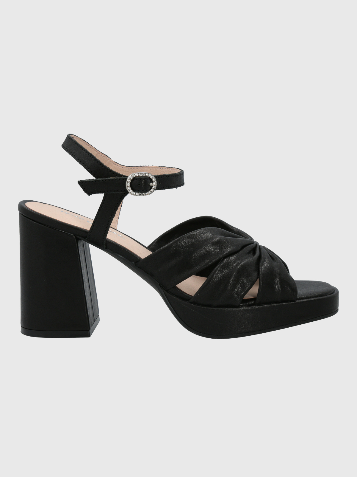SANDALIA MUJER CUERO BERFOLTE NEGRA HUSH PUPPIES - 2