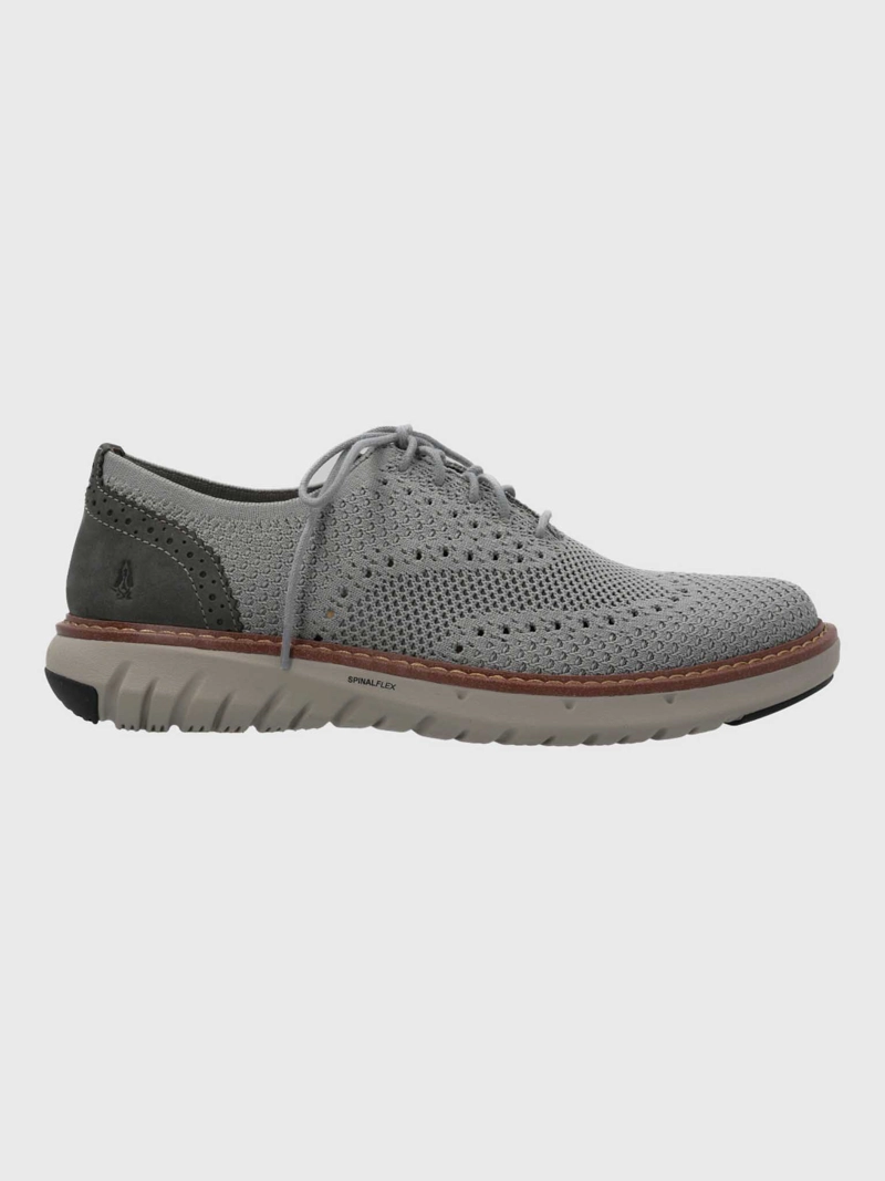 ZAPATO SMART HOMBRE KNIT WINGTIP GRIS HUSH PUPPIES - 2