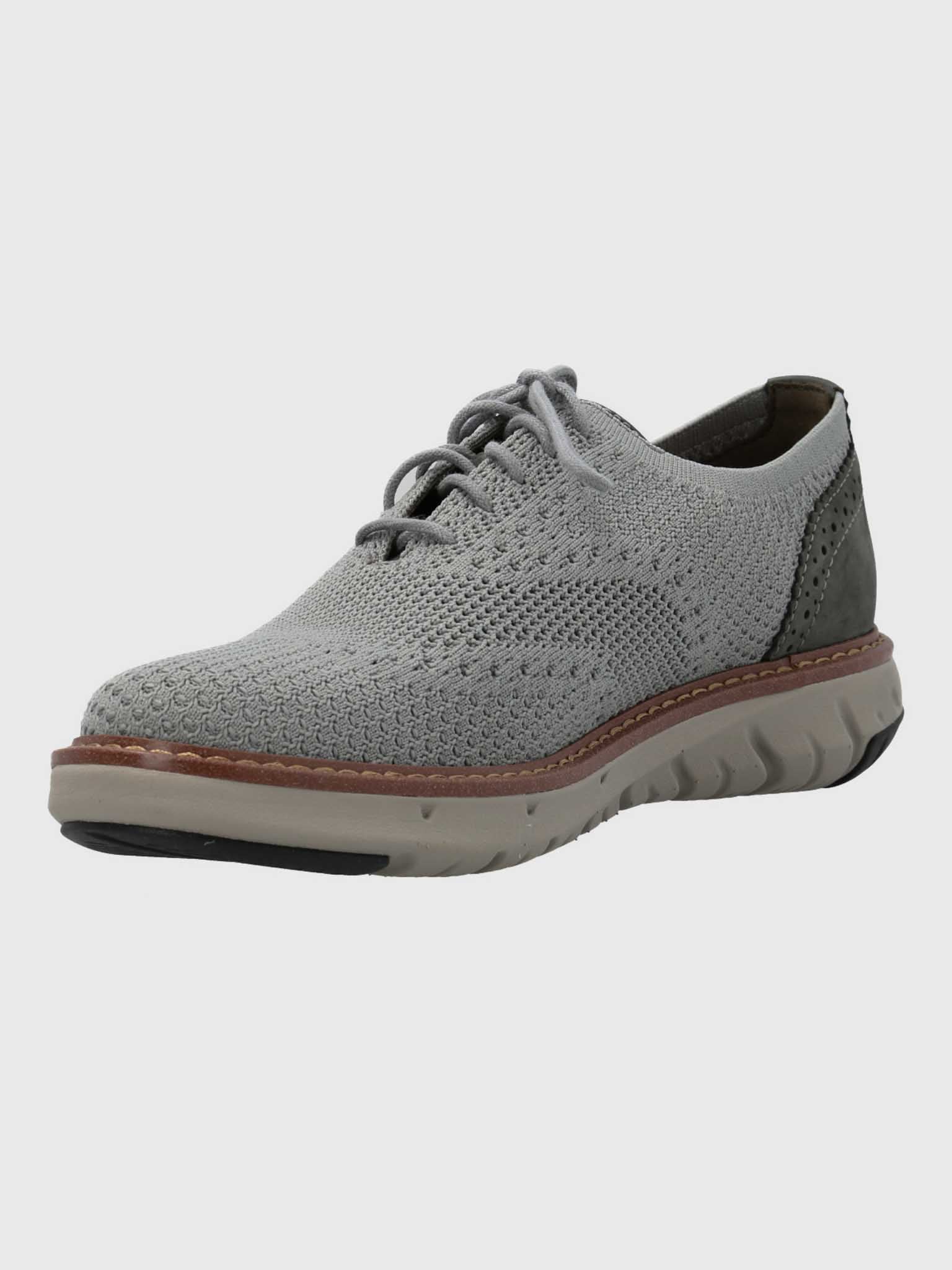 ZAPATO SMART HOMBRE KNIT WINGTIP GRIS HUSH PUPPIES - 5