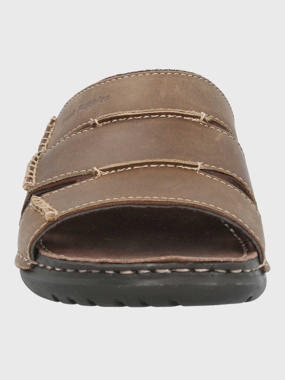 SANDALIA CUERO HOMBRE SAMUI CAFE  HUSH PUPPIES - 4