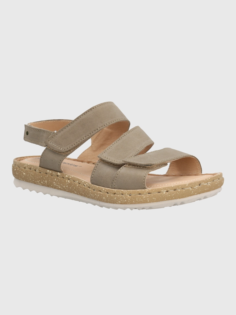 SANDALIA CUERO MUJER APRICOT VERDE HUSH PUPPIES - 1