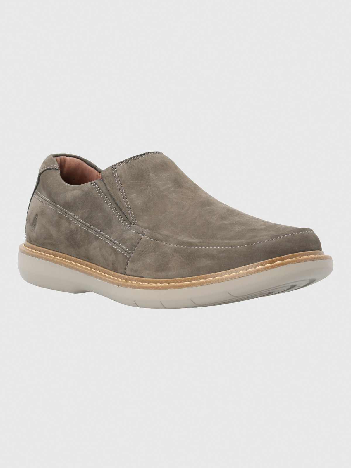 ZAPATO HOMBRE CUERO OREGON GRIS HUSH PUPPIES - 1