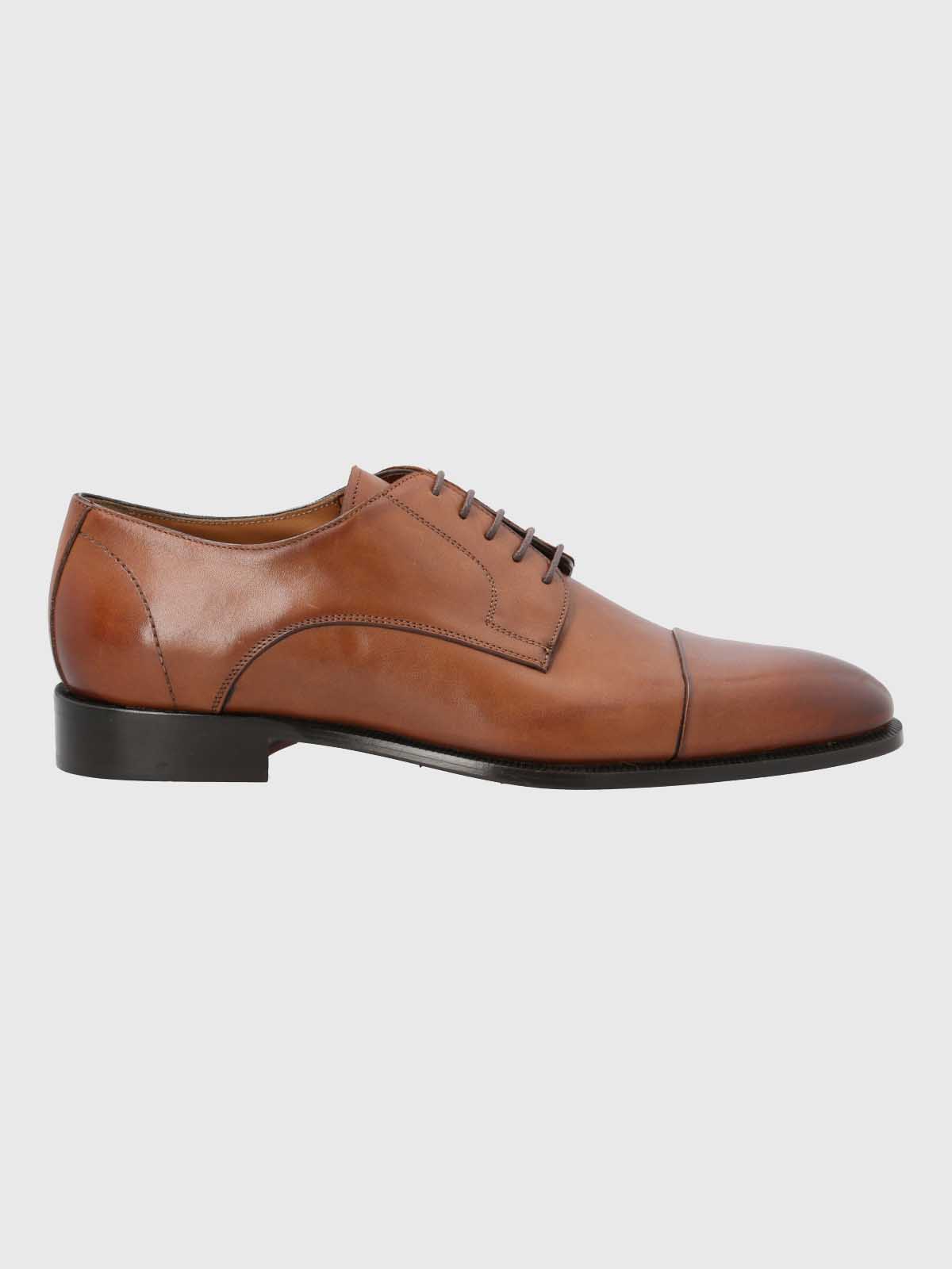 ZAPATO ITALIANO HOMBRE CUERO MORATI CAFE  HUSH PUPPIES - 2