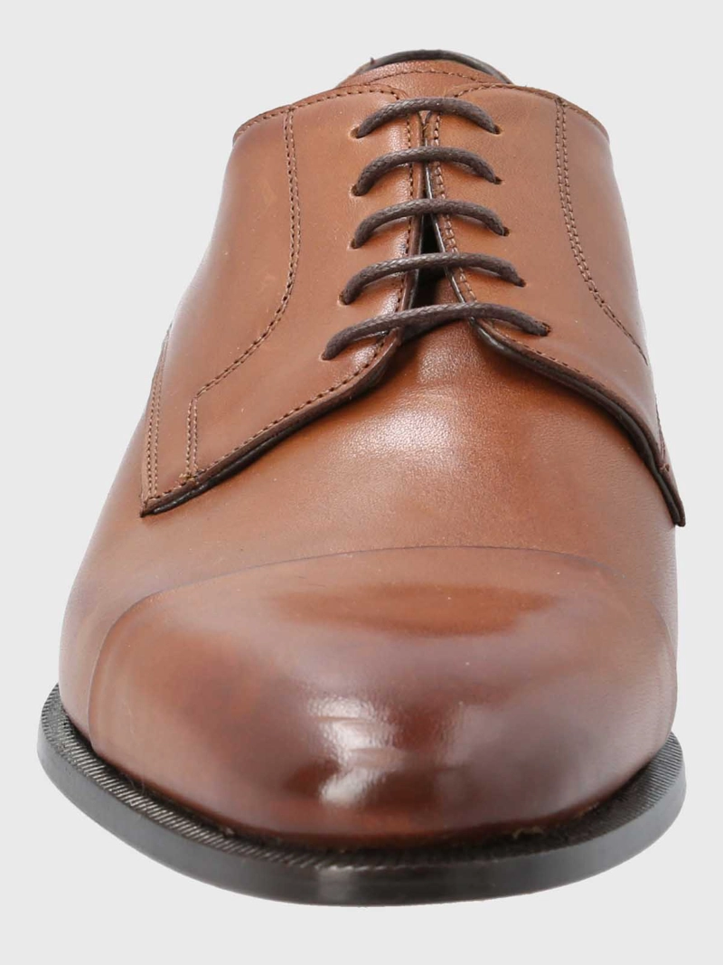 ZAPATO ITALIANO HOMBRE CUERO MORATI CAFE  HUSH PUPPIES - 4