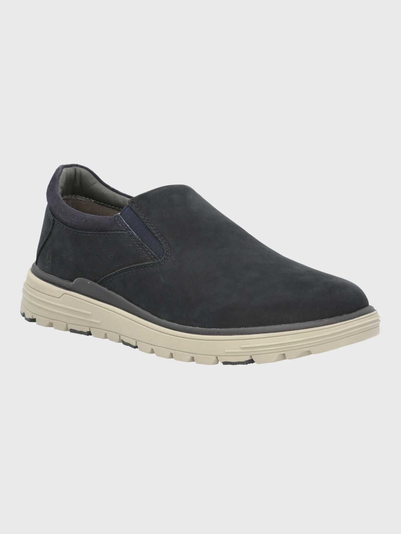 ZAPATO HOMBRE CUERO NOZZ AZUL HUSH PUPPIES - 1