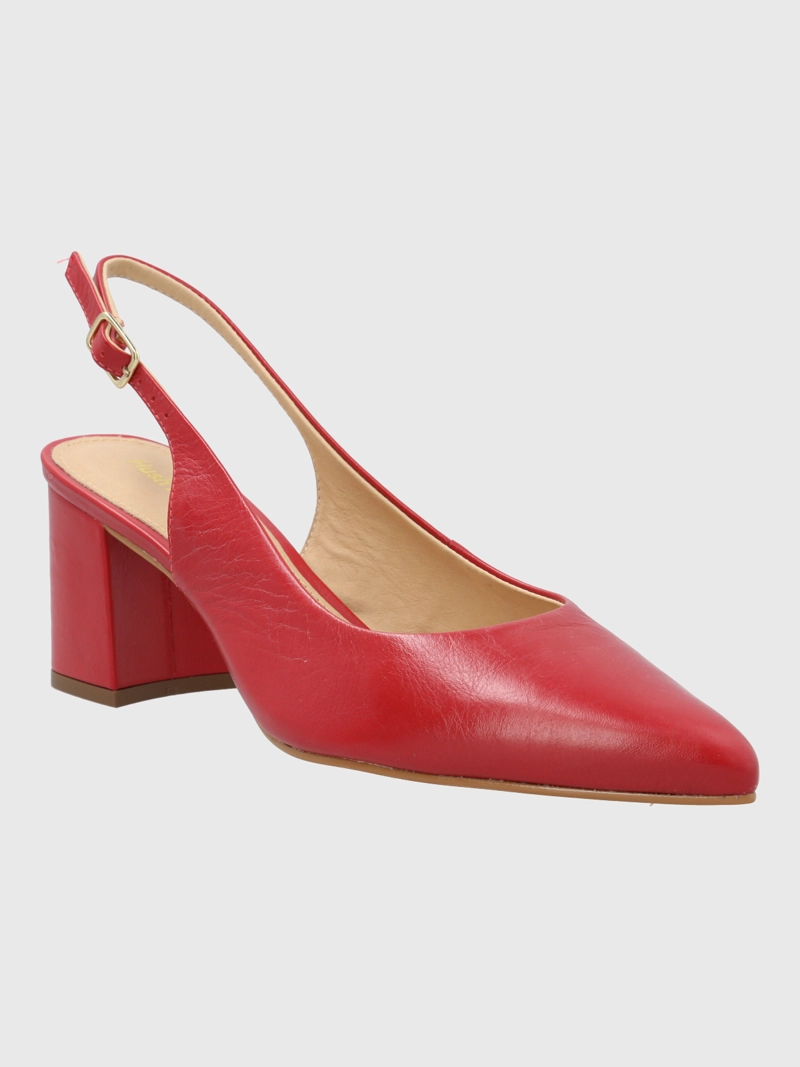 ZAPATO VESTIR MUJER CUERO DEBBIA ROJO HUSH PUPPIES - 1