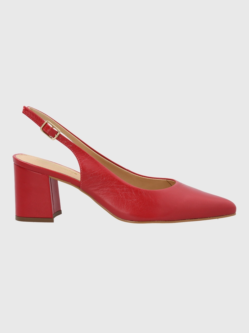 ZAPATO VESTIR MUJER CUERO DEBBIA ROJO HUSH PUPPIES - 2