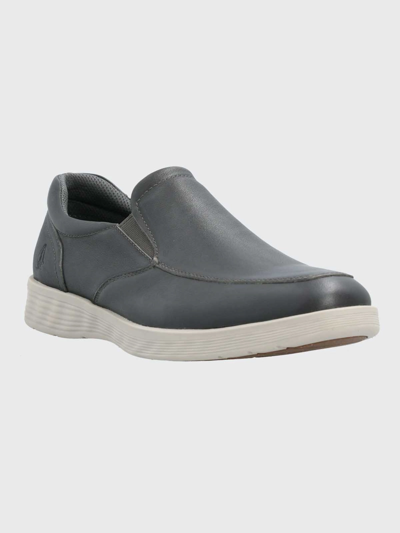 ZAPATO CUERO HOMBRE SPINAL URBAN GRIS HUSH PUPPIES - 1
