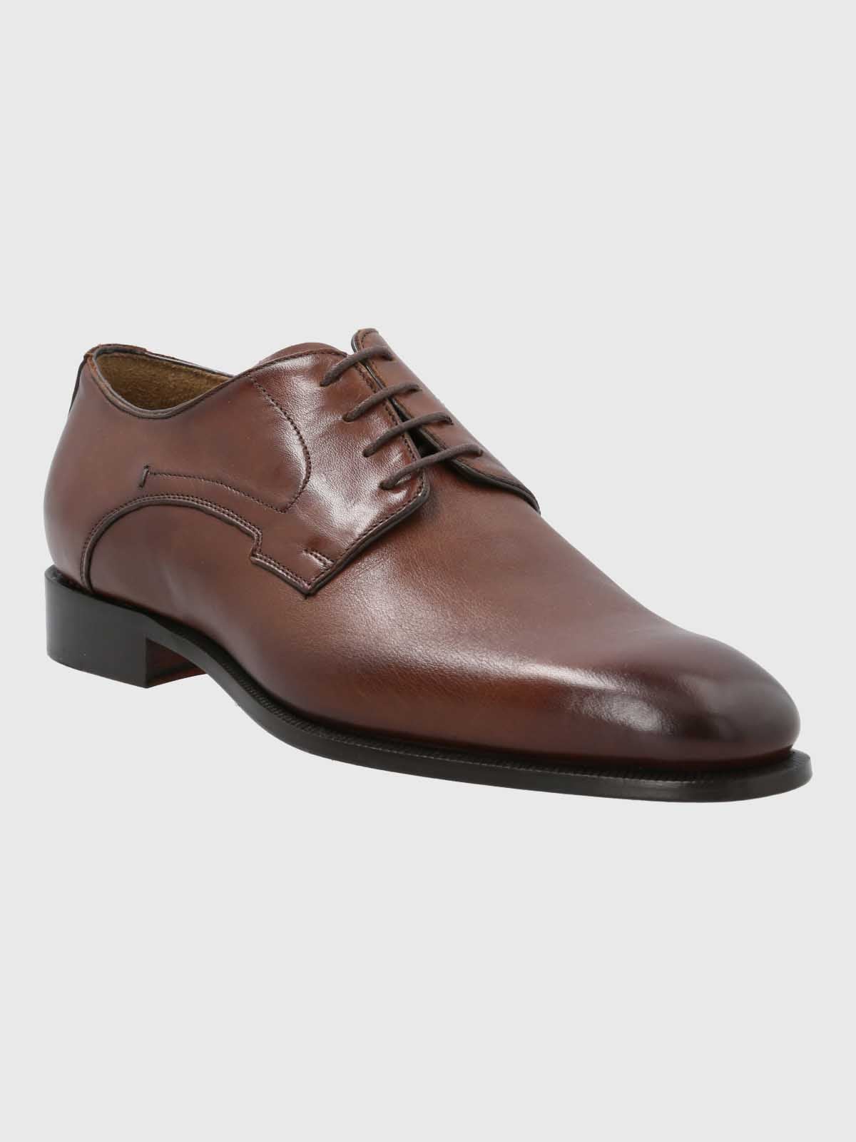 ZAPATO ITALIANO HOMBRE CUERO NAVONA CAFE  HUSH PUPPIES - 1