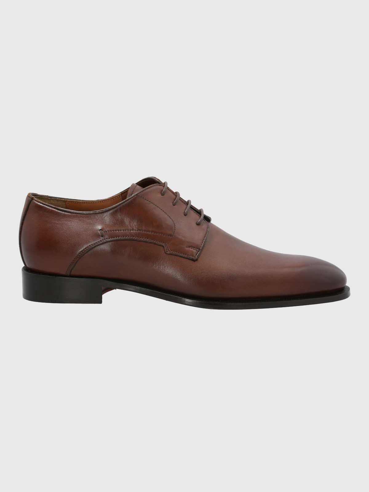 ZAPATO ITALIANO HOMBRE CUERO NAVONA CAFE  HUSH PUPPIES - 2