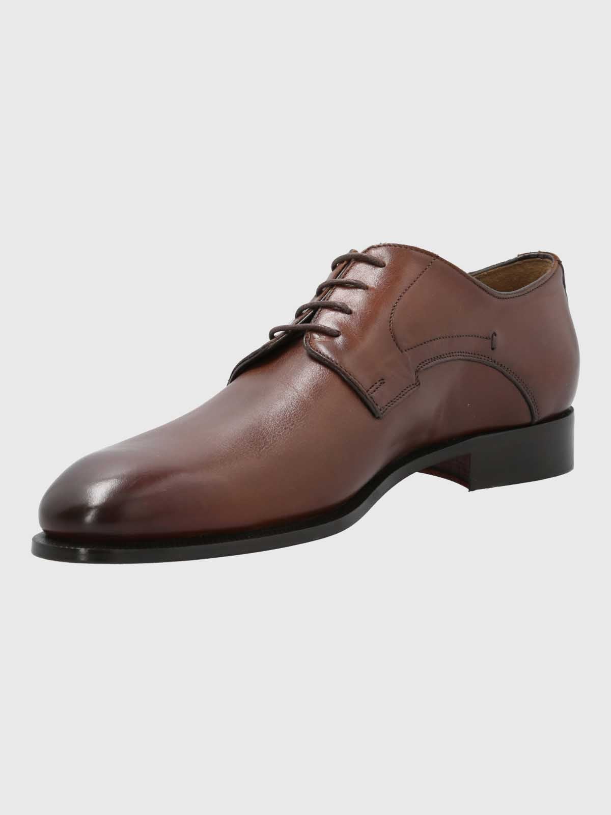 ZAPATO ITALIANO HOMBRE CUERO NAVONA CAFE  HUSH PUPPIES - 5