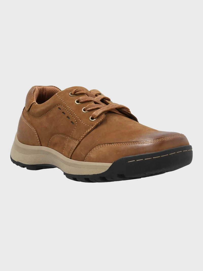 ZAPATO CUERO HOMBRE DURAN CAFE  HUSH PUPPIES - 1