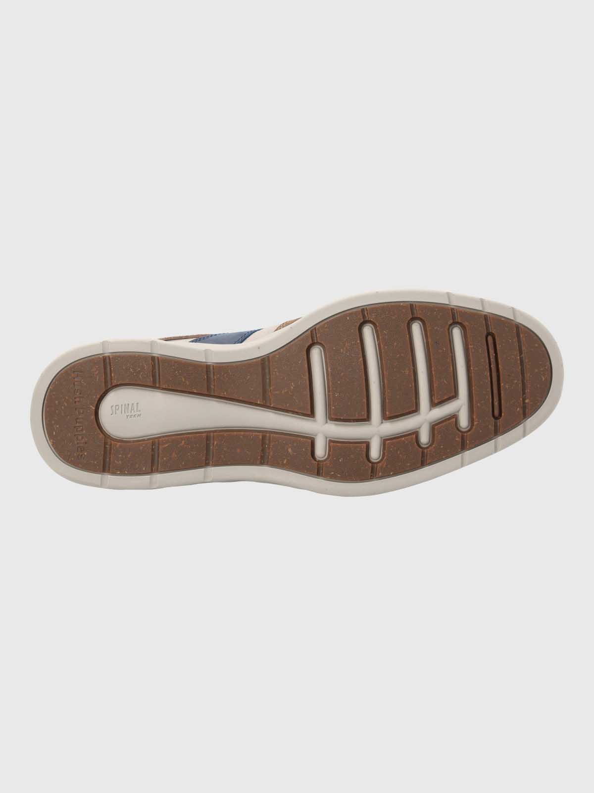 ZAPATILLA CUERO HOMBRE SPINAL WAVE CAFE  HUSH PUPPIES - 8