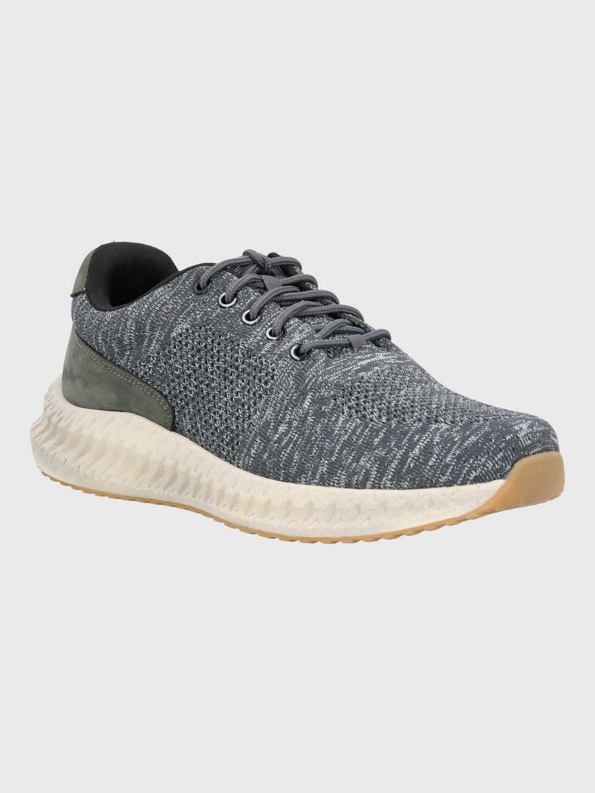 ZAPATILLA SPINAL HOMBRE KNIT LACE GRIS HUSH PUPPIES - 1