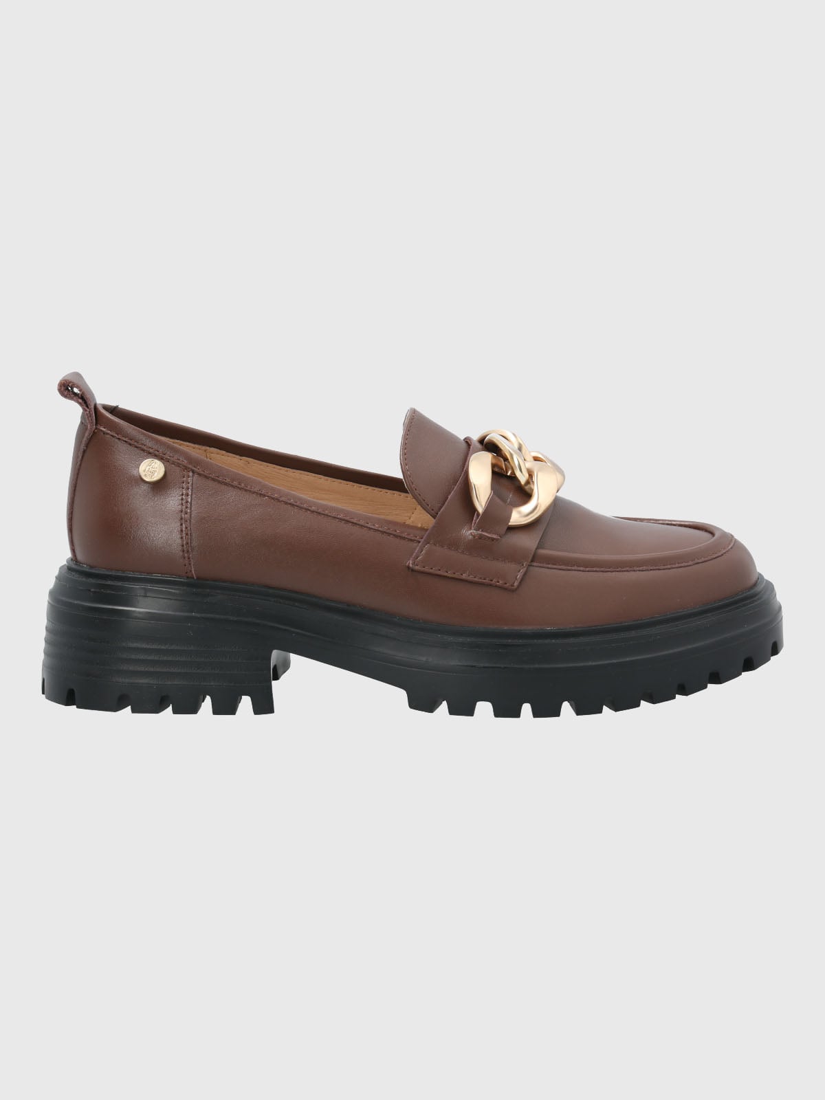 MOCASIN CUERO MUJER LEBONI CAFE  HUSH PUPPIES - 2