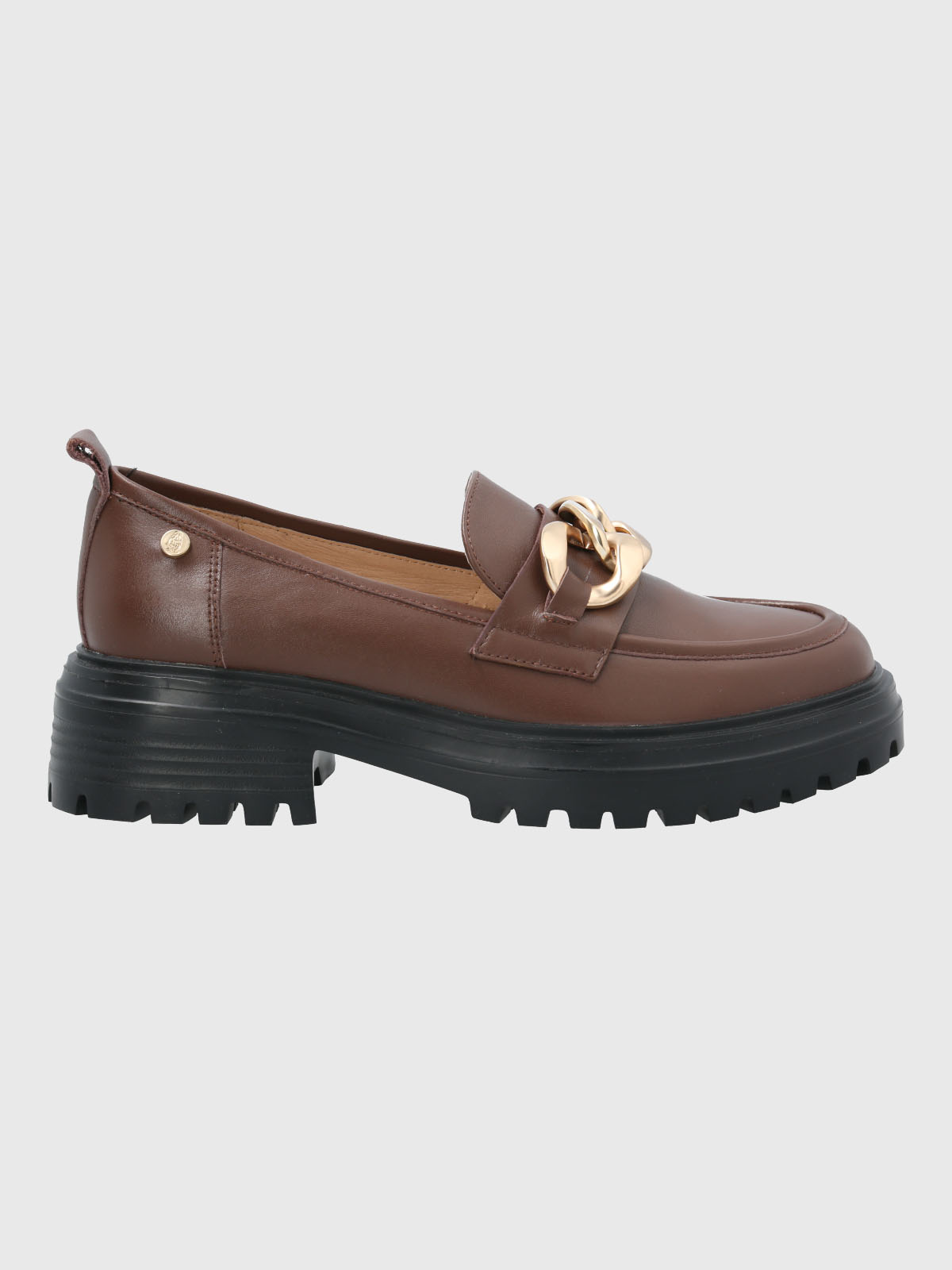 MOCASIN CUERO MUJER LEBONI CAFE  HUSH PUPPIES - 2