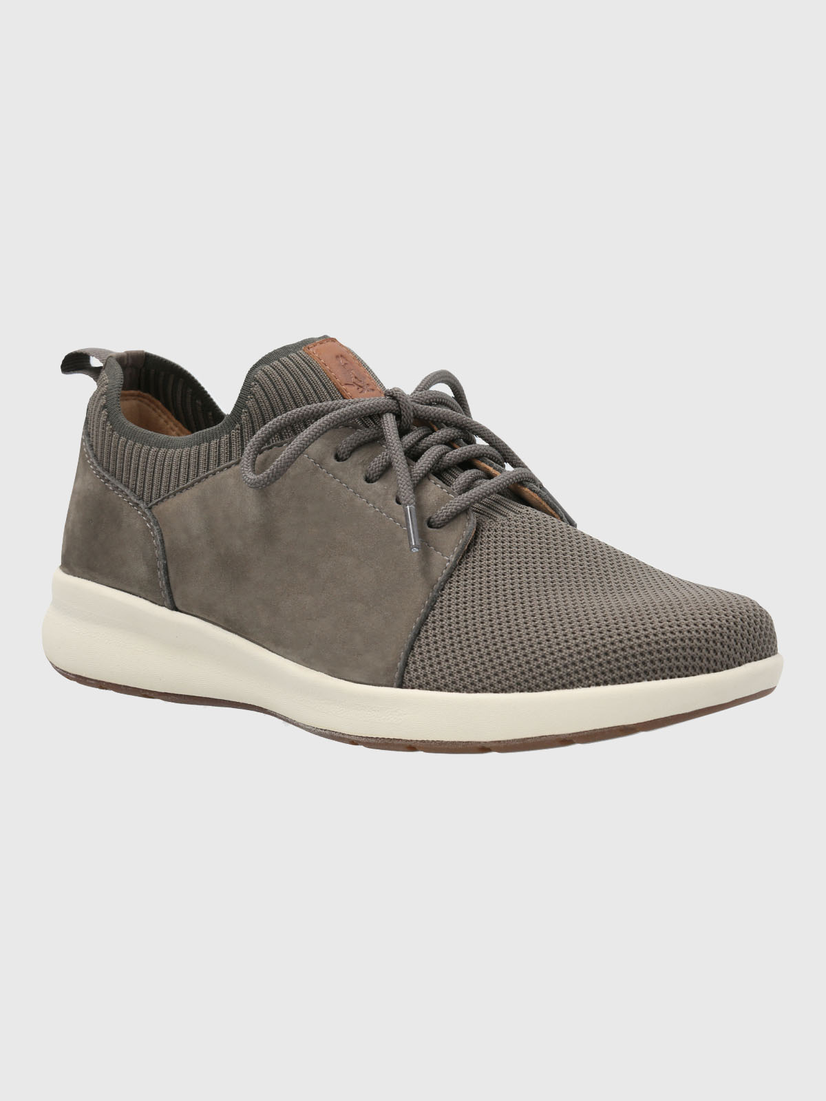 ZAPATILLA CUERO MUJER SPINAL KNIT GRIS HUSH PUPPIES - 1