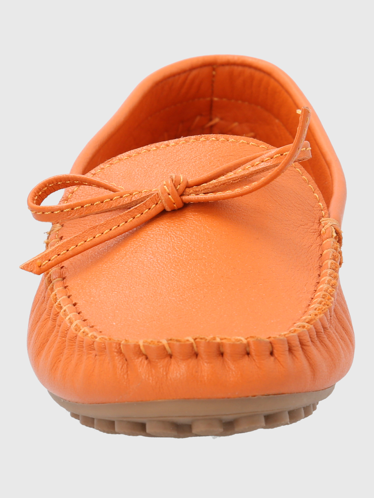 MOCASIN CUERO MUJER TADO NARANJO HUSH PUPPIES - 4