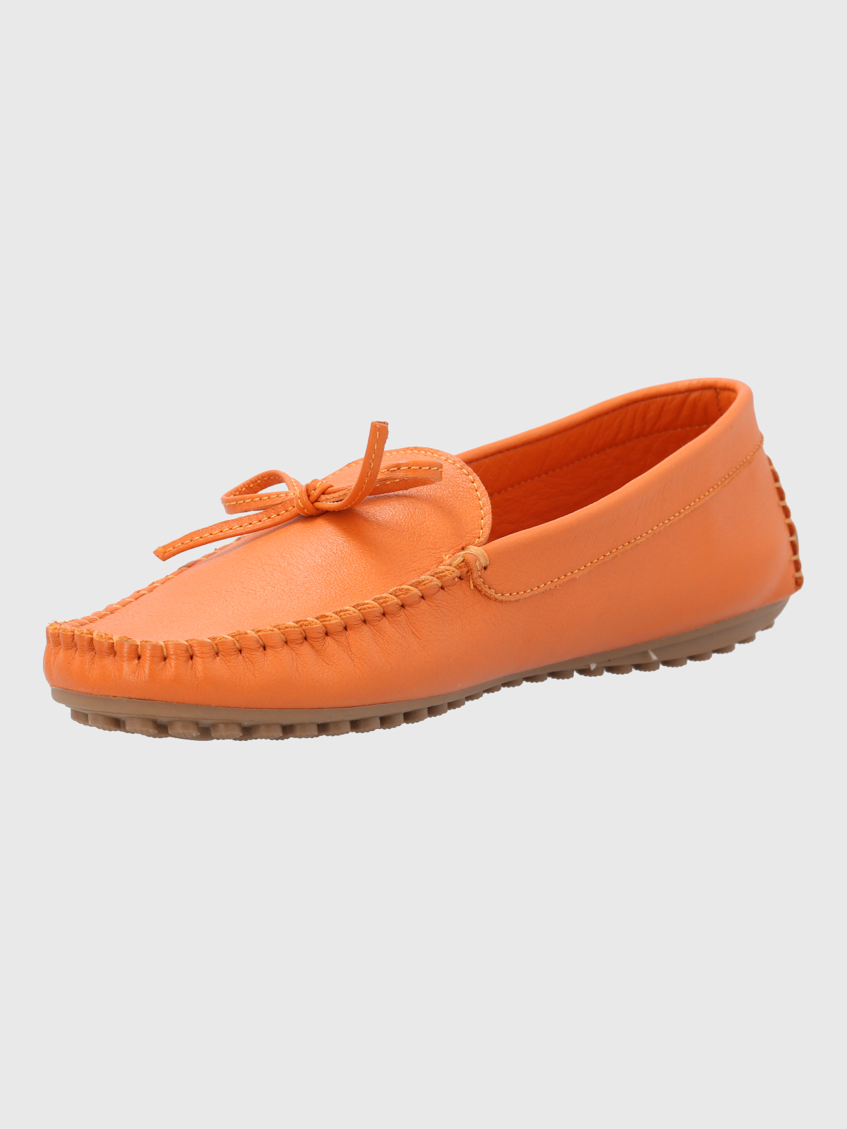 MOCASIN CUERO MUJER TADO NARANJO HUSH PUPPIES - 5
