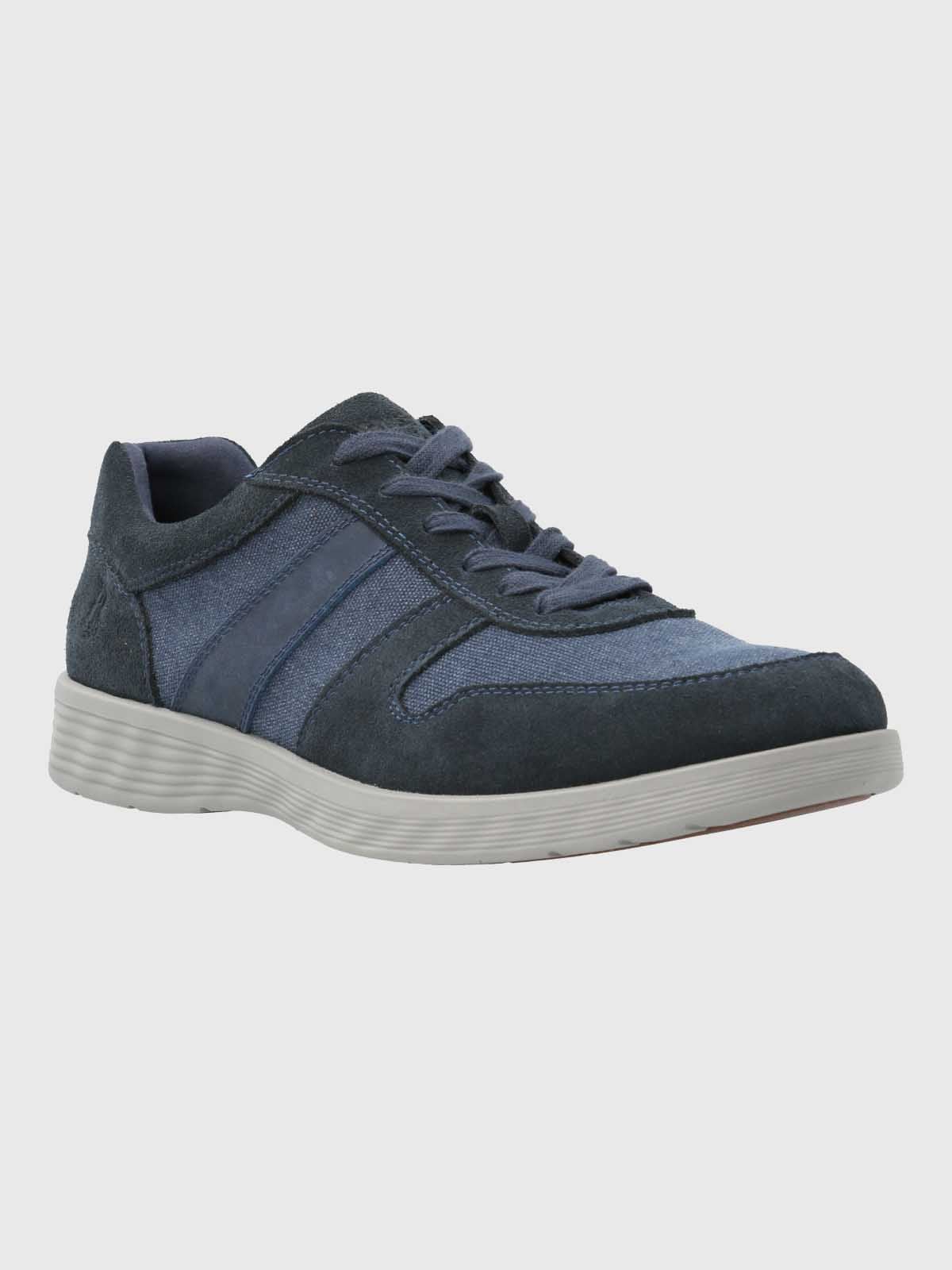 ZAPATILLA CUERO HOMBRE SPINAL WAVE AZUL HUSH PUPPIES - 1