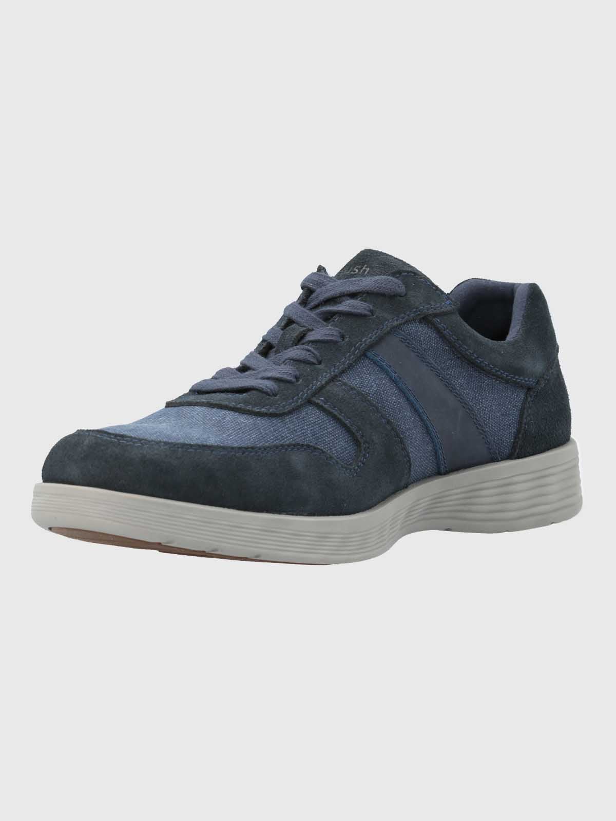 ZAPATILLA CUERO HOMBRE SPINAL WAVE AZUL HUSH PUPPIES - 5