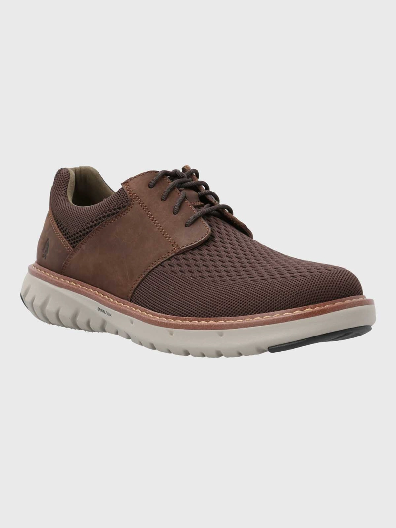 ZAPATO SMART HOMBRE HYBRID LACE CAFE  HUSH PUPPIES - 1