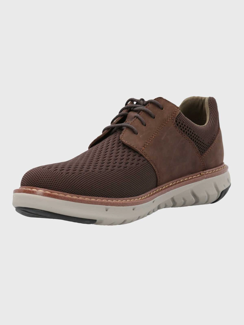 ZAPATO SMART HOMBRE HYBRID LACE CAFE  HUSH PUPPIES - 5