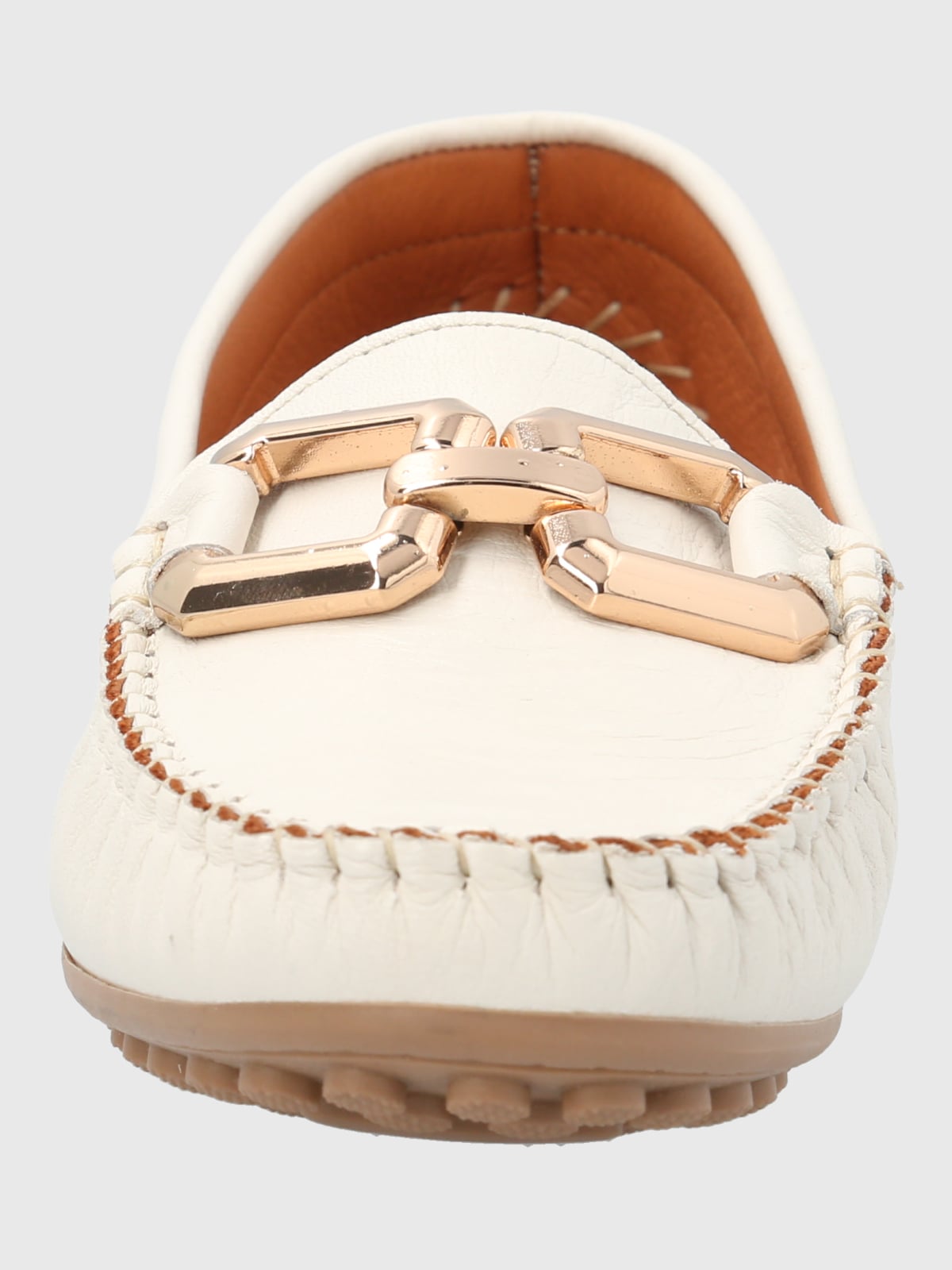 MOCASIN CUERO MUJER RODEO BLANCO HUSH PUPPIES - 4
