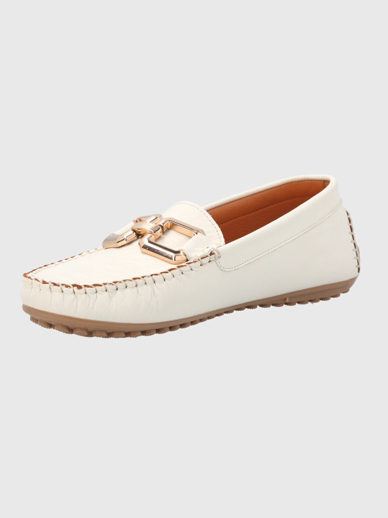 MOCASIN CUERO MUJER RODEO BLANCO HUSH PUPPIES - 5