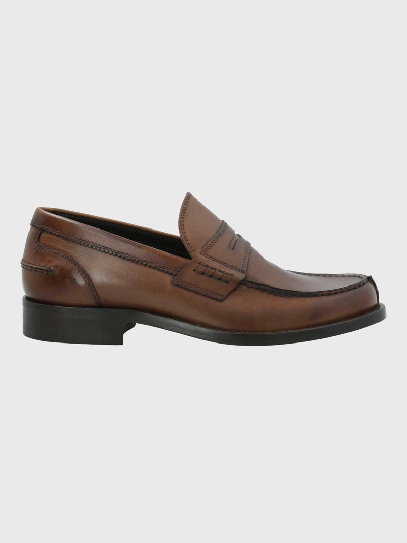 MOCASIN ITALIANO HOMBRE CUERO CAFE  HUSH PUPPIES - 2