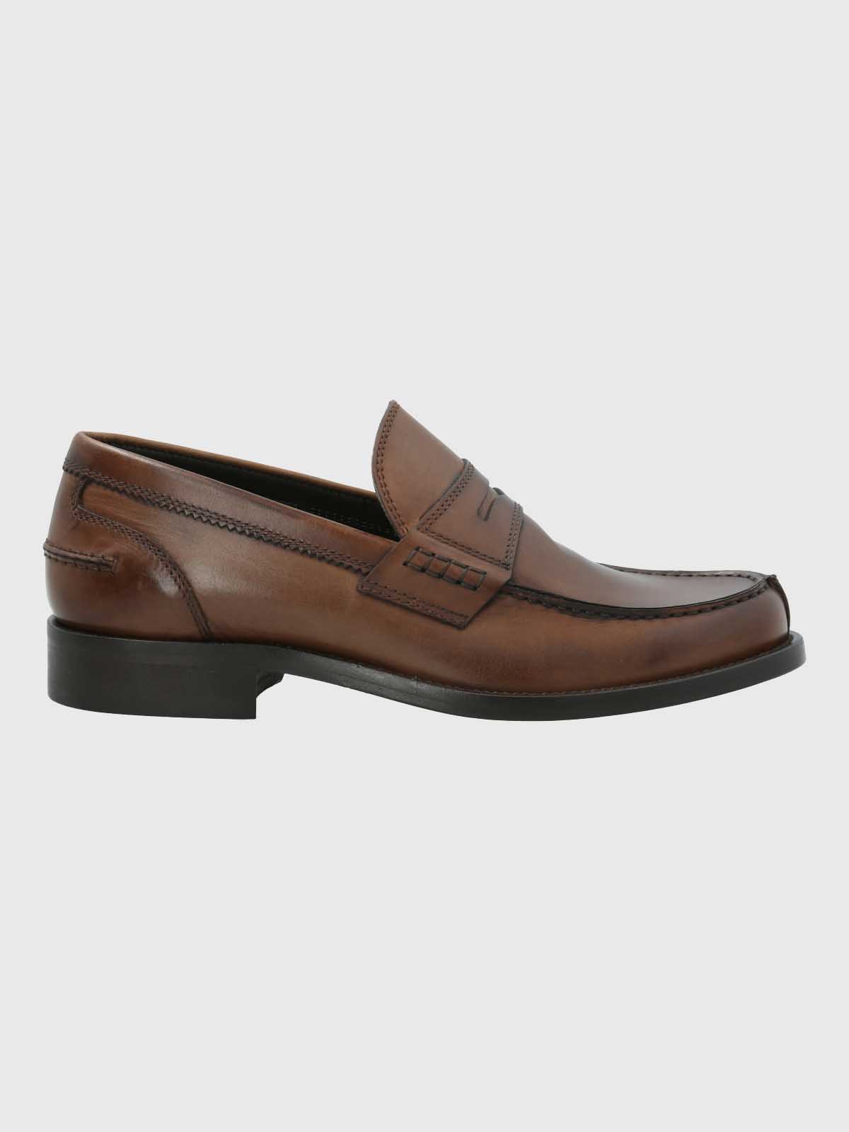 MOCASIN ITALIANO HOMBRE CUERO CAFE  HUSH PUPPIES - 2