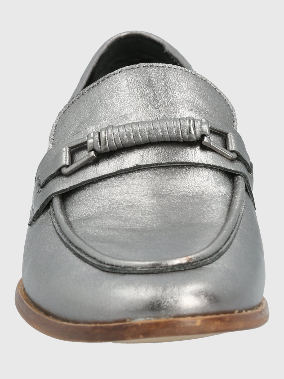 MOCASIN CUERO MUJER MADSEN METALIZADO HUSH PUPPIES - 4