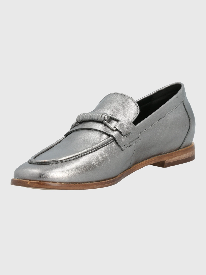 MOCASIN CUERO MUJER MADSEN METALIZADO HUSH PUPPIES - 5