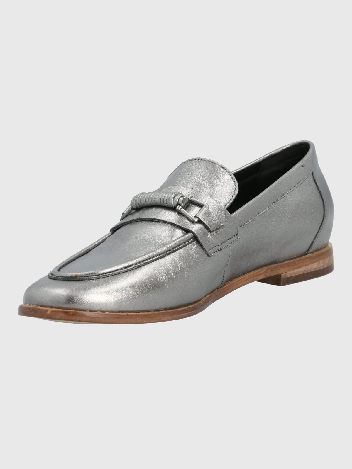 MOCASIN CUERO MUJER MADSEN METALIZADO HUSH PUPPIES - 5