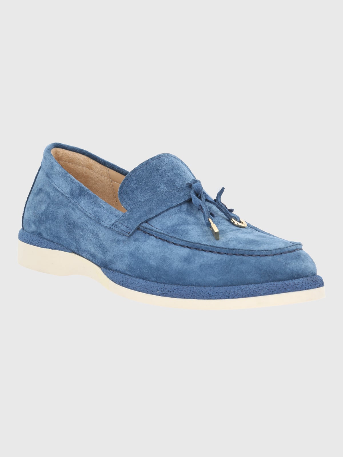 MOCASIN CUERO MUJER MARGOTT AZUL HUSH PUPPIES - 1