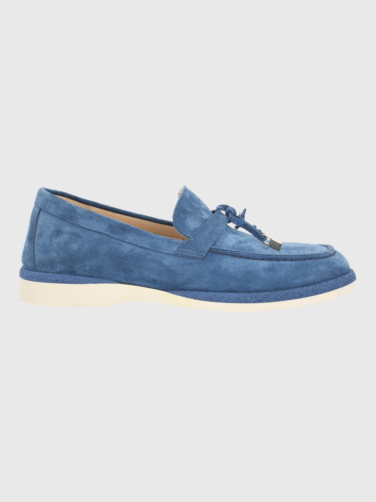 MOCASIN CUERO MUJER MARGOTT AZUL HUSH PUPPIES - 2